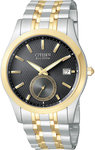 Citizen BV1014-55E Eco-Drive Stainless Steel Black Dial Two tone