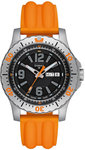 Traser H3 P6602P5F0S01 Stainless Steel Extreme Sport Black Dial Orange Strap
