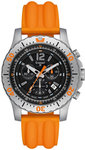 Traser H3 P6602P530S01 Stainless Steel Extreme Sport Chronograph Black Dial Orange Strap
