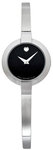 Movado 0605853 Bela Womens Stainless Steel Black Dial
