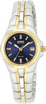 Citizen EW0044-51L Stainless Steel Two Tone Eco-Drive 180 Blue Dial