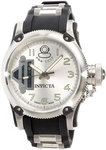 Invicta 0364 Stainless Steel Russian Diver Quinotaur GMT Silver Tone Dial