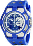 Invicta 0633 Stainless Steel Reserve Chronograph Swiss Quartz Blue Dial