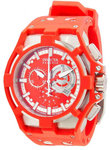 Invicta 0634 Stainless Steel Reserve Chronograph Swiss Quartz Red Dial