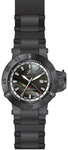 Invicta 0736 Black Subaqua GMT 500M Diver Black Mother Of Pearl Dial Strap