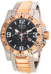 Invicta 0204 Rose Two Tone Reserve Chronograph Quartz Black Dial
