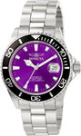 Invicta 1001 Stainless Steel Pro Diver Automatic Purple Dial