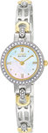 Citizen EW8464-52D Silhouette Swarovski Crystals Two Tone Stainless Steel Blue Mother of Pearl