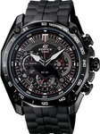 Casio EF550PB-1A Black Edifice Black Label Retrograde Chronograph