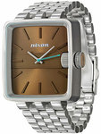 Nixon A004-403 Stainless Steel Sultan Quartz Brown Dial Link Bracelet