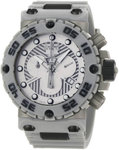 Invicta 0657 Nitro Swiss Quartz Chronograph Silver Tone Dial Gray Strap