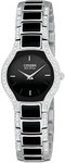 Citizen EW9870-64E Stainless Steel Eco-Drive Dress Black Dial with Swarovski Crystals Normandie Gift Set