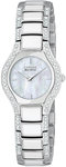 Citizen EW9870-72D Normandie Stainless Steel Eco-Drive Dress Mother of Pearl Dial with Swarovski Crystals Gift Set