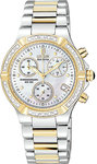 Citizen FB1024-51D Two Tone Eco-Drive Riva Chronograph Mother of Pearl with Diamonds