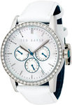Ted Baker TE2021 Sophistica-Ted Quartz Crystal Day Date Silver Tone Dial Strap