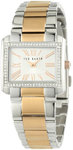 Ted Baker TE4040 Two Tone Quality Time Quartz Crystal Silver Tone Dial