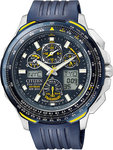 Citizen JY0064-00L Skyhawk AT Blue Angels Multi-Band Atomic Eco-Drive Flight Chronograph