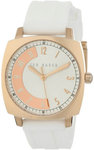 Ted Baker TE2069 Gold Tone Time Flies Quartz White Silicone Strap
