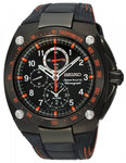 Seiko SNAE37 Black Sportura Quartz Alarm Chronograph Strap