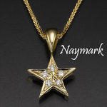 0.10 ct Diamond 14k Yellow Gold Pendant with Necklace