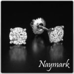 1.40 ct Round Diamond 14k White Gold Earrings Studs