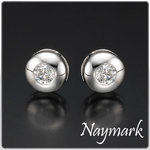 0.50 ct Round SI Diamond 14k White Gold Earrings Studs