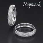 1.10 ct Round VS Diamond 14k White Gold Earrings Studs