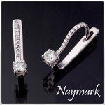 0.70 ct Round SI Diamond 14k White Gold Earrings Studs