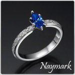0.45 Ct Real Gold Sapphire Ring *Engagement Ring*