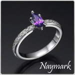 1.31 Ct Real Gold Amethyst Ring *Engagement Ring*