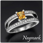 2.27 Ct Real Gold Citrine Ring *Engagement Ring*