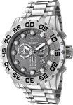 Invicta 0811 Stainless Steel Leviathan Chronograph Diver Gray Dial
