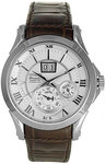 Seiko SNP023 Stainless Steel Kinetic Premier Perpetual Calendar Silver Dial Strap