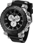 Aquaswiss 39XG076 Black Bolt Quartz Chronograph Rubber Strap