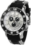 Aquaswiss 96XG004 Rugged Quartz Chronograph Black Rubber Strap