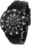 Aquaswiss 96XG068 Black Rugged Quartz Chronograph Rubber Strap