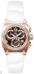 ESQ 07101300 Fusion Retrograde Chronograph Rose Gold Tone Dial with Diamonds