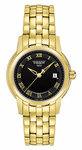 Tissot T0312103305300 T-Classic Quartz Gold Tone Stainless Steel Black Dial Link Bracelet