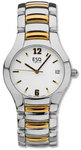 ESQ 07300671 Two Tone Stainless Steel Previa Quartz White Dial Midsize