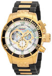 Invicta 0478 Gold Tone Corduba Quartz Chronograph Mother Of Pearl