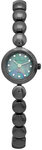 Skagen 107XSMXM Black Stainless Steel Bead Link Bracelet Quartz Mother Of Pearl Dial Crystals