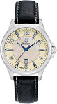 Bulova 96M114 Stainless Steel Adventurer Mother Of Pearl Dial Leather Strap