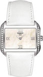Tissot T0233091611301 Stainless Steel T-Wave Mother Of Pearl Dial White Strap Diamonds