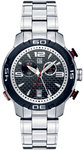 ESQ 07301076 Stainless Steel Octane Analog Alarm Chronograph Black Dial