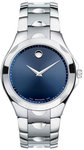 Movado 0606380 Luno Stainless Steel Blue Dial