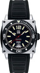 ESQ 07301150 Stainless Steel Blackfin 300m Dive Black Dial Rubber Strap