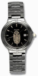 Pulsar PXD779GL Black Stainless Steel Quartz Lady Of Guadalupe Two Tone Dial