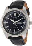 Citizen BM8490-06H Stainless Steel Dress Black Dial Textured Bezel