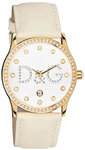 D&G DW0502 Gold Tone Stainless Steel Quartz Dial Strap Crystal