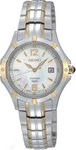 Seiko SXDC92 Two Tone Coutura Quartz Mother Of Pearl Dial Link Bracelet
